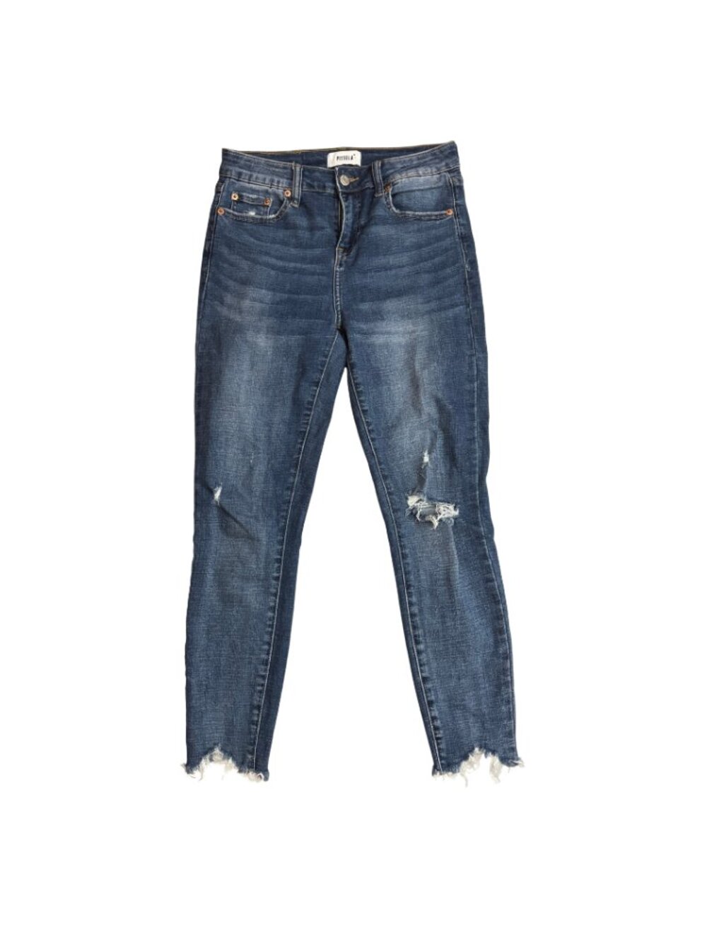 Pistola Audrey Skinny Jeans Distressed Raw Hem Size 27